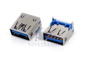 Cổng USB3.0 TypeA Đầu Cái 9Pin 90 Độ